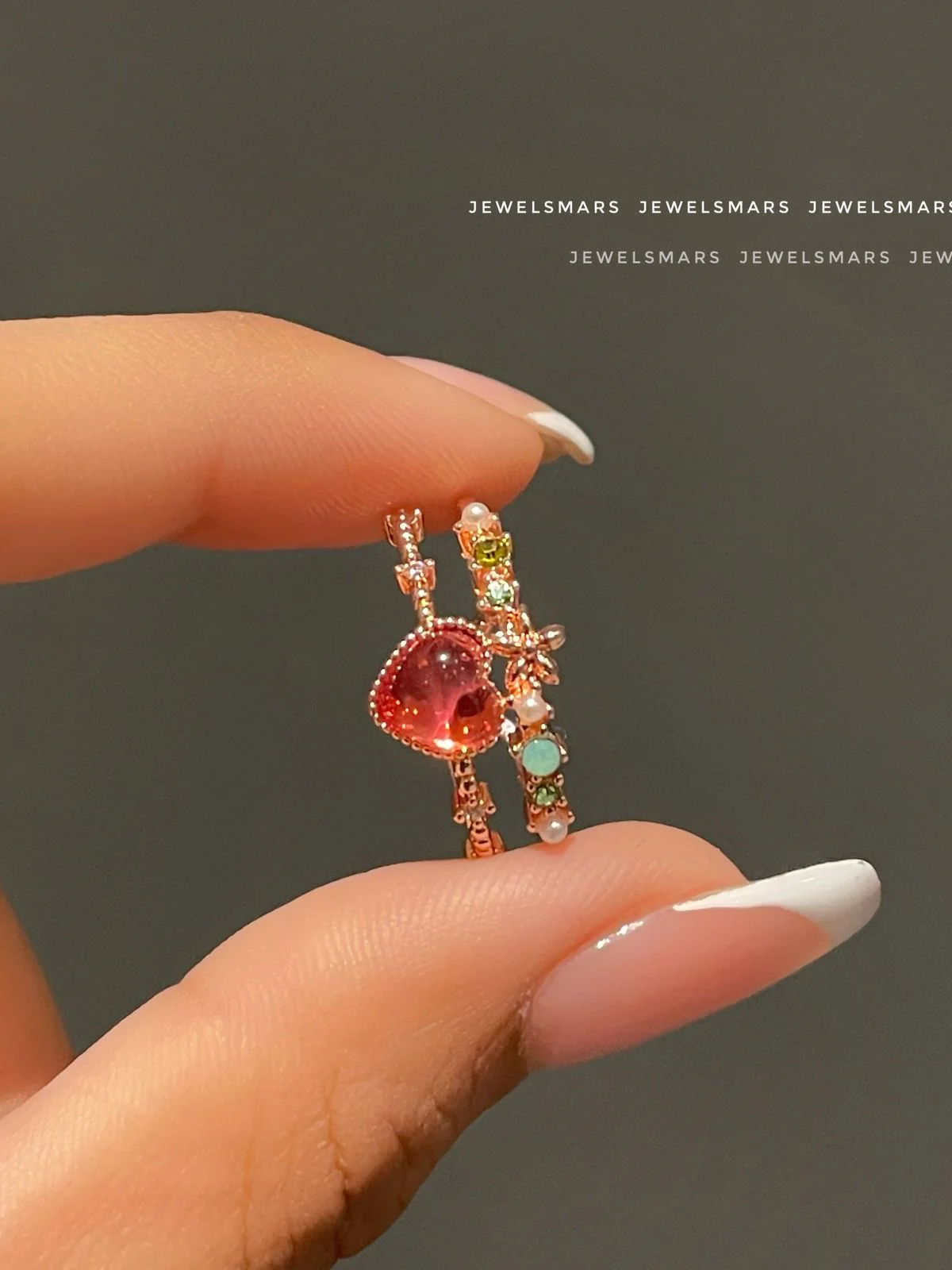 Dreamy Heart Layered Ring - Image 5