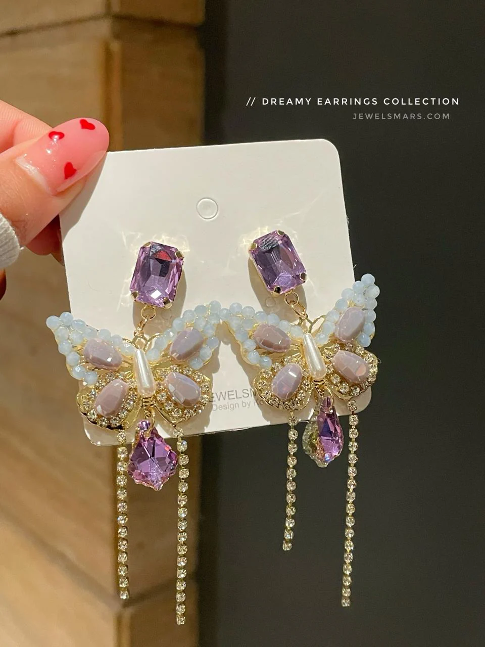 Luxury Dreamy Butterfly Earrings - Image 3