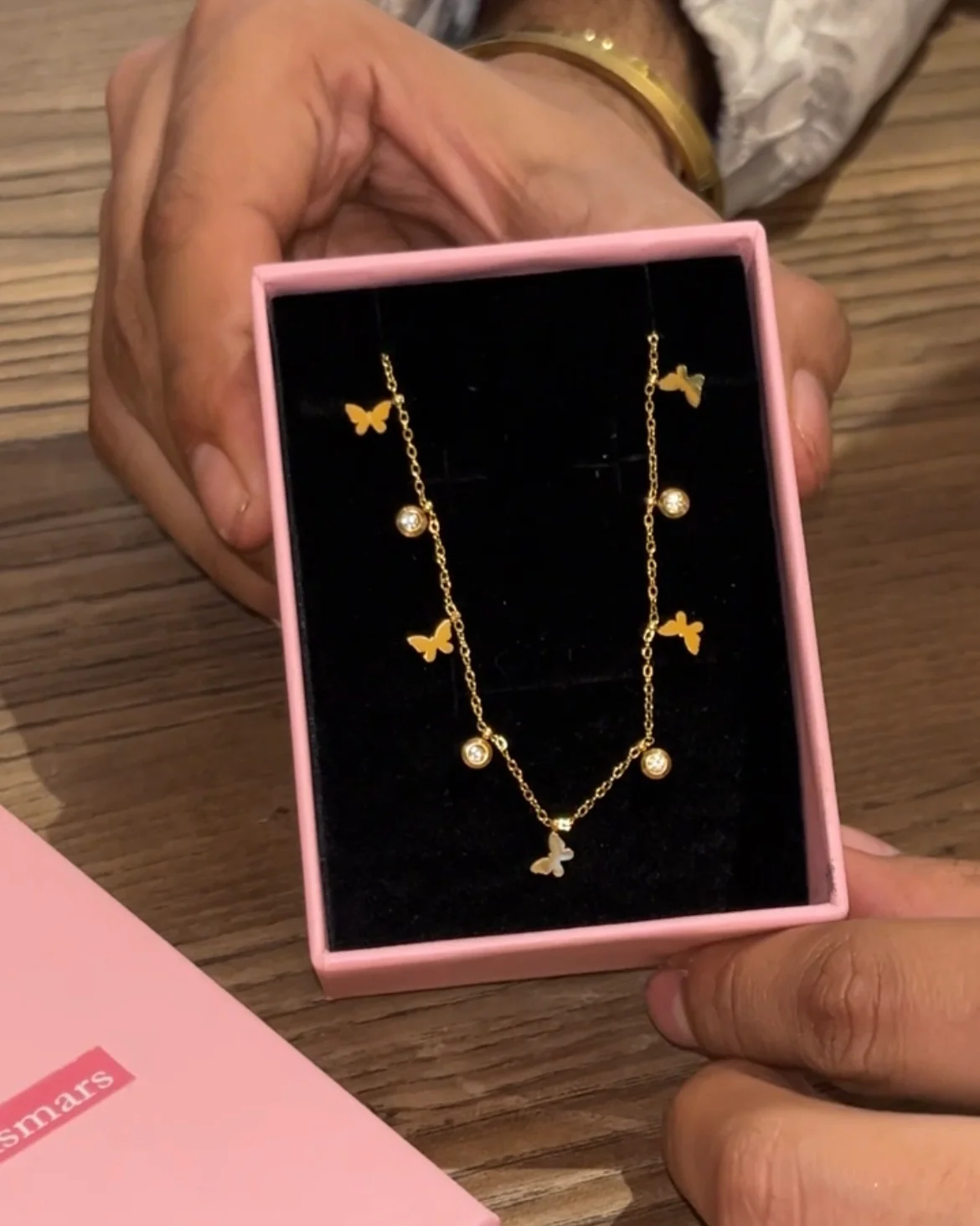 Minimal Butterflies Necklace - Image 3