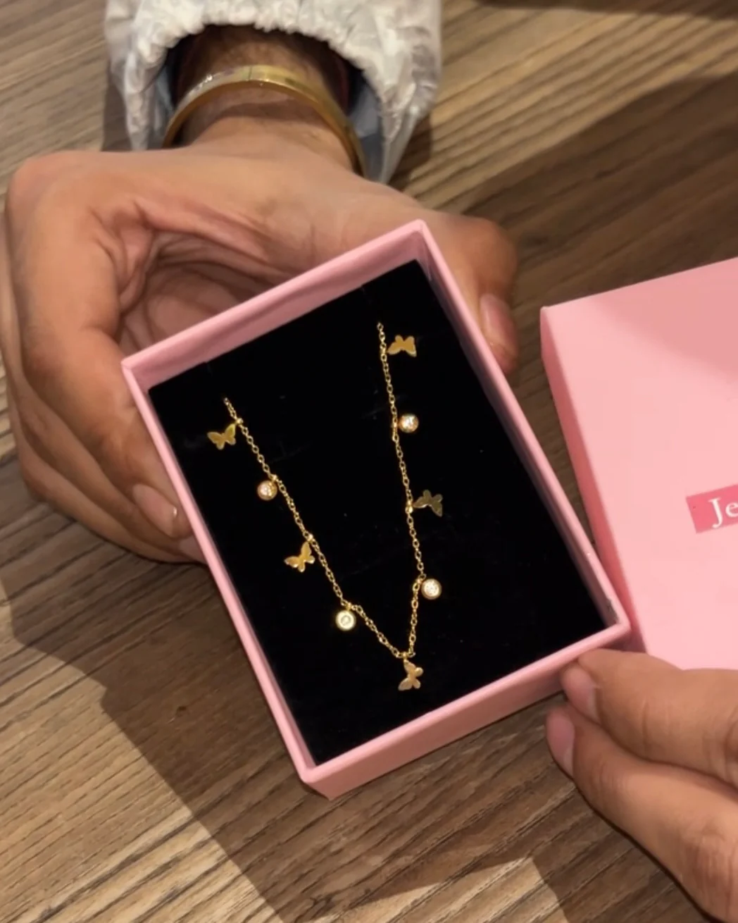 Minimal Butterflies Necklace - Image 4