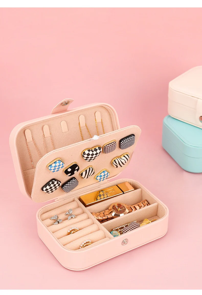 Pretty Pink Solid Jewellery Organiser - Image 3